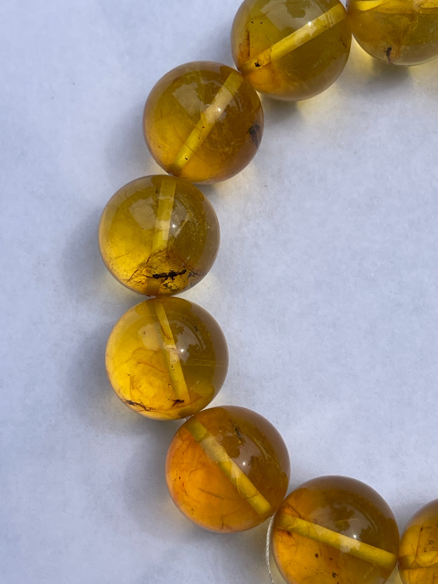 Amber Bracelet with Insects