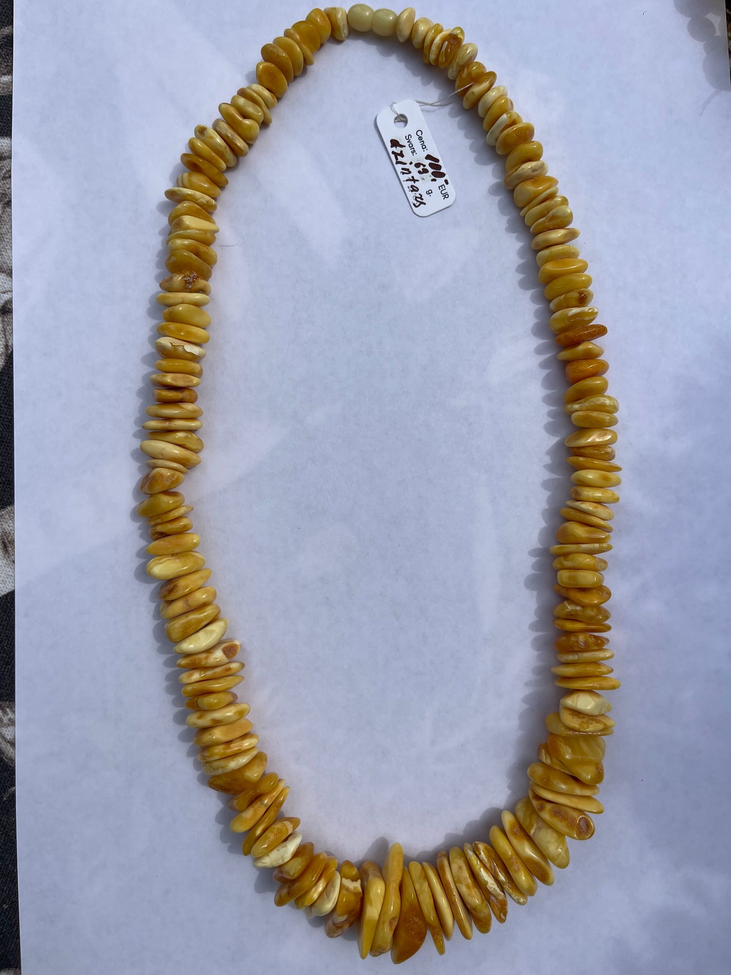 Flat Amber Necklace