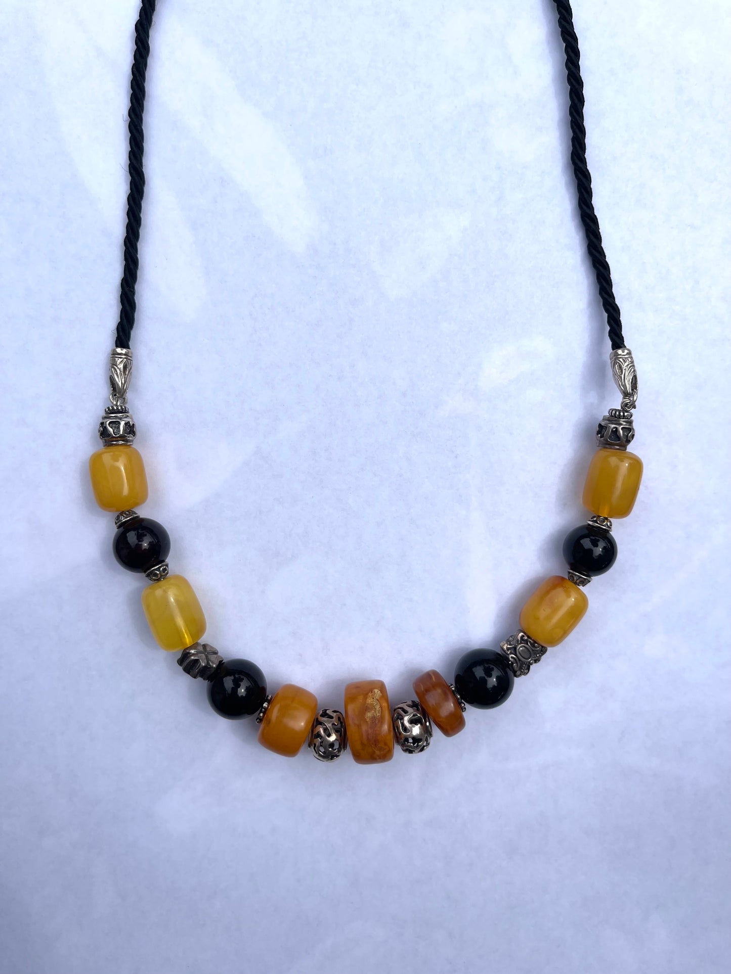 Amber Beaded Necklace