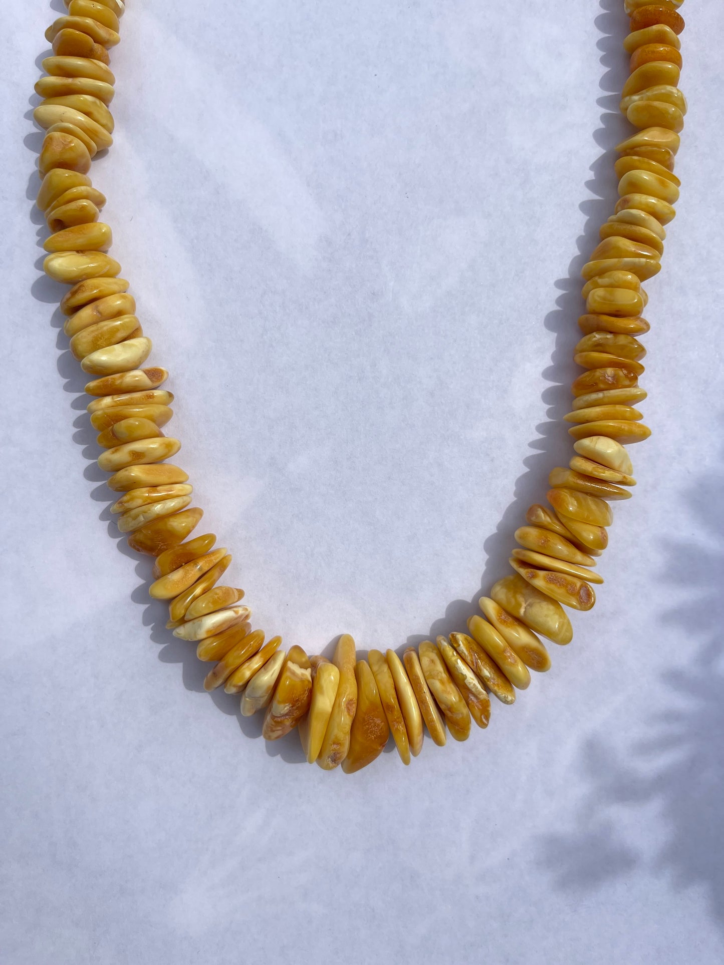 Flat Amber Necklace