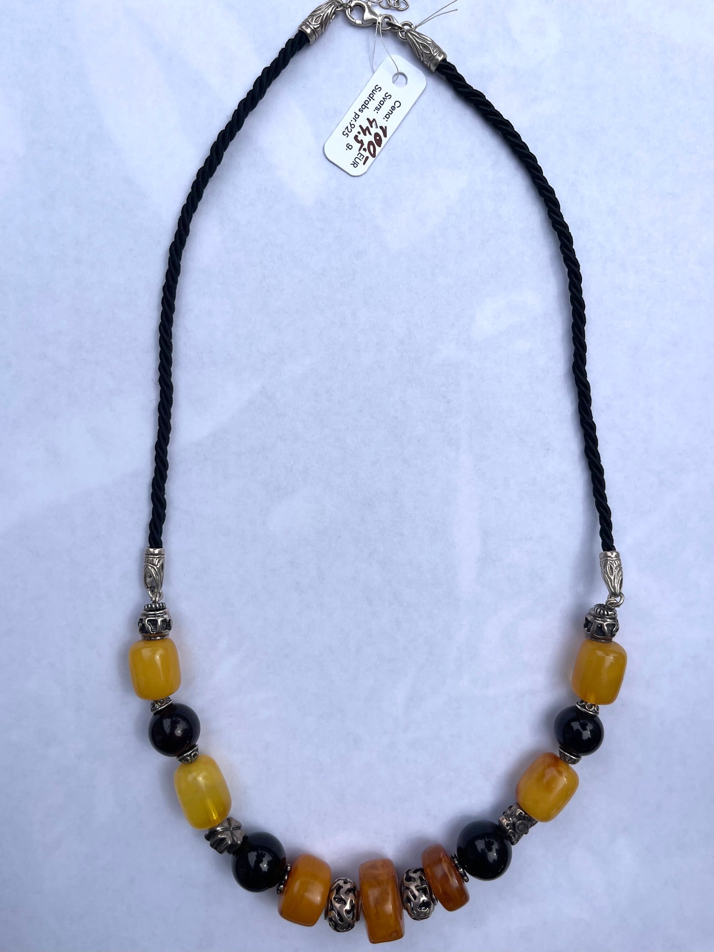 Amber Beaded Necklace
