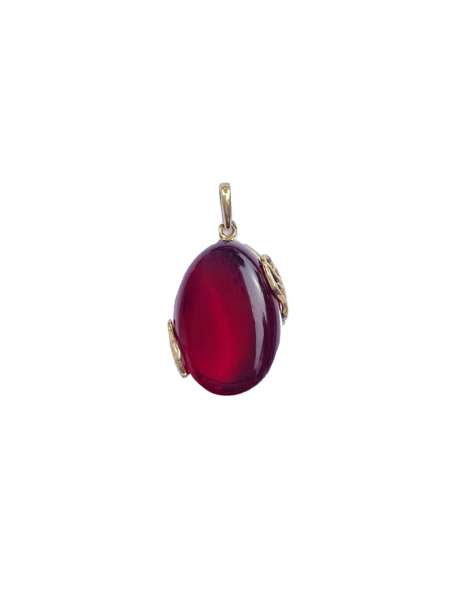 Oval Golden Amber Pendant