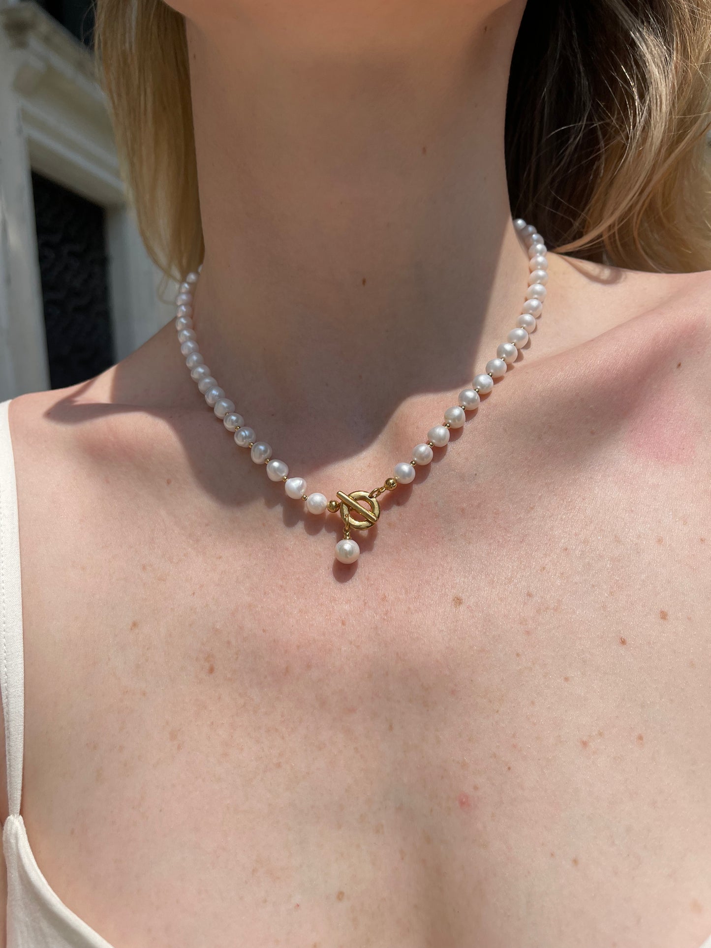 Pearl Necklace with Beads