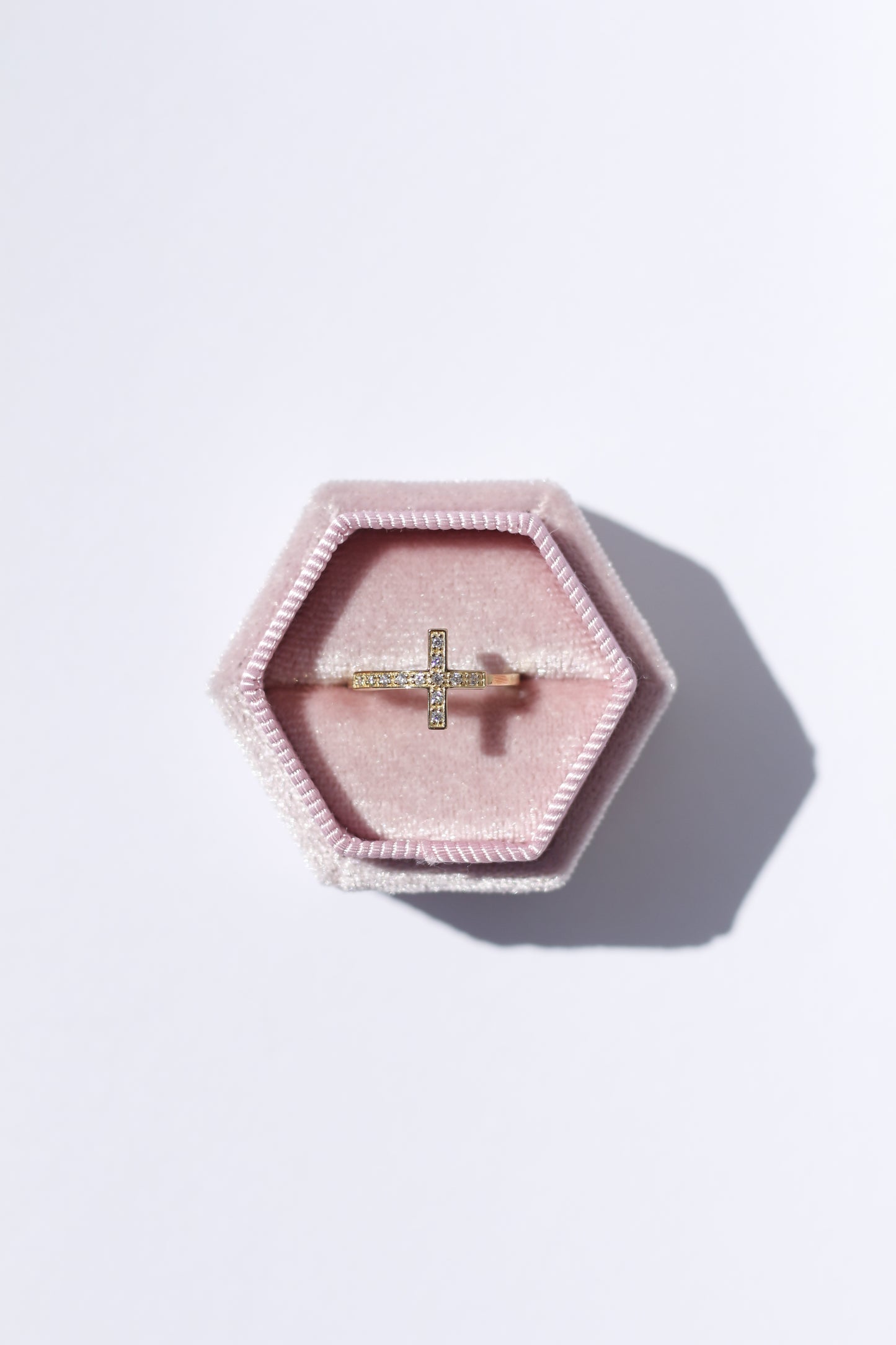 14K Gold Ring Cross Ring