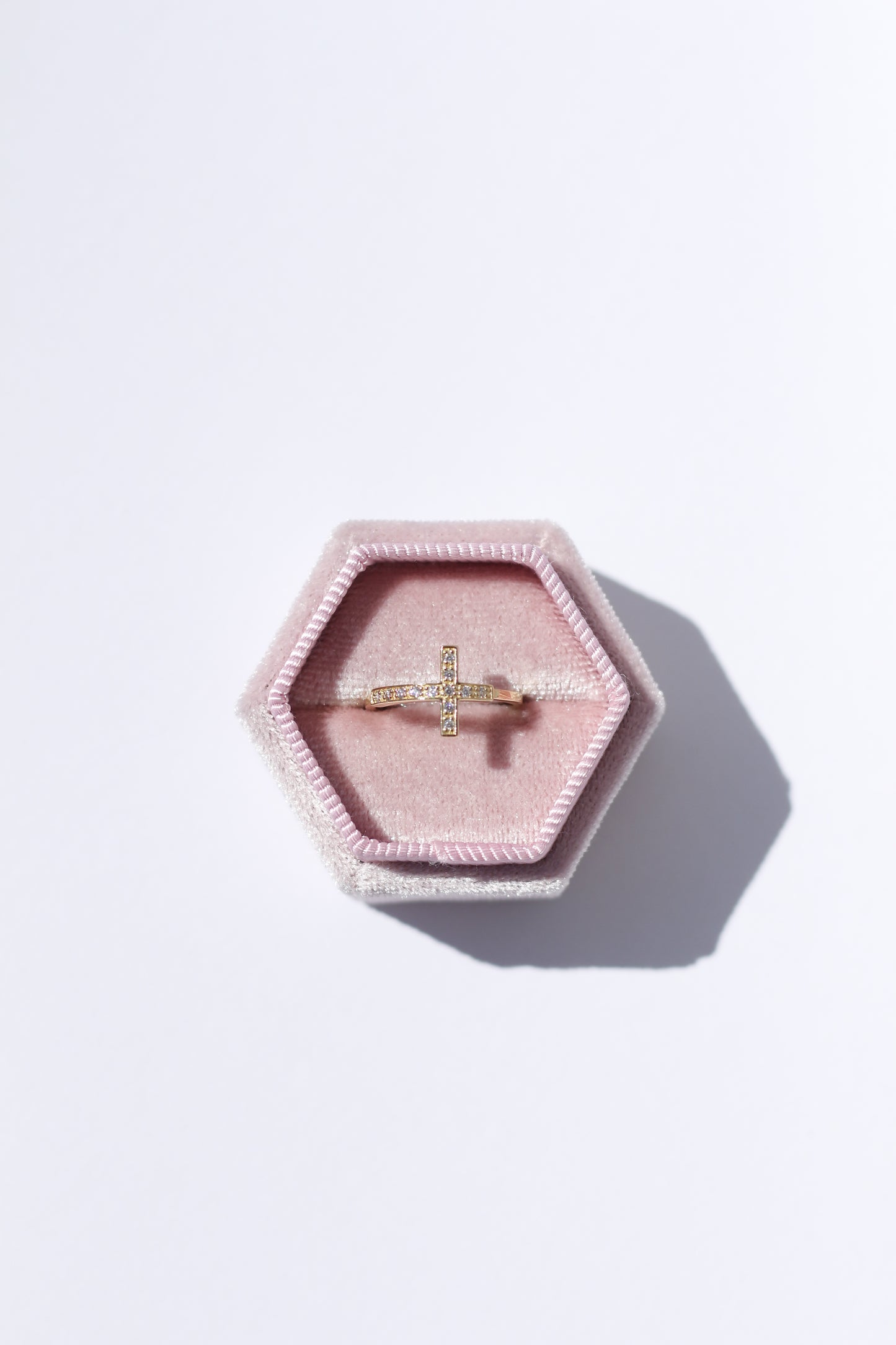 14K Gold Ring Cross Ring