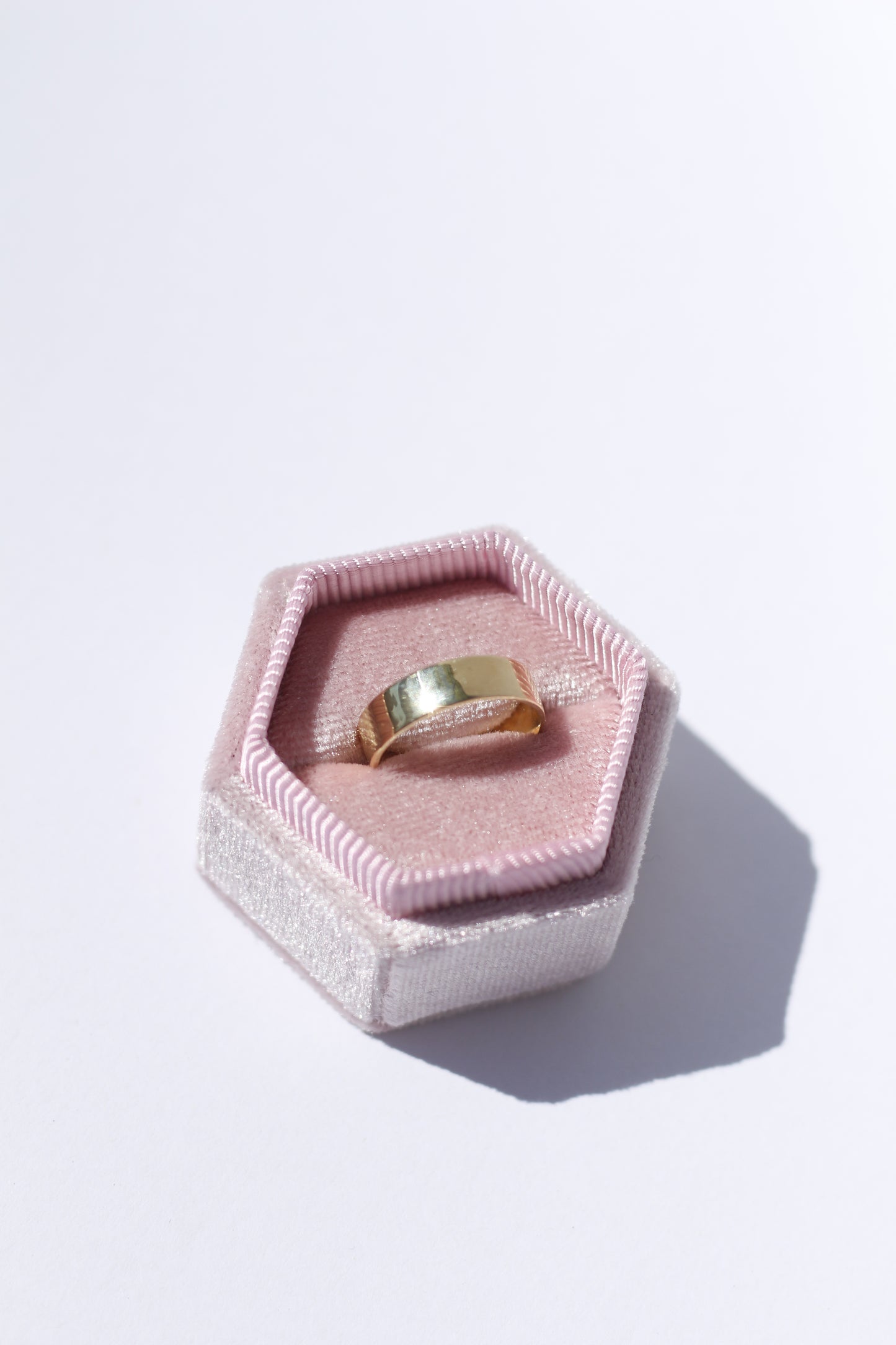 14K Solid Gold Thick Band