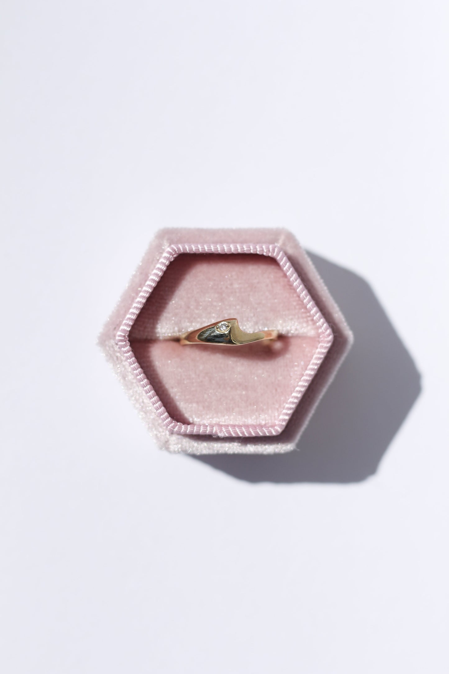 Tiny Wave 14K Gold Ring