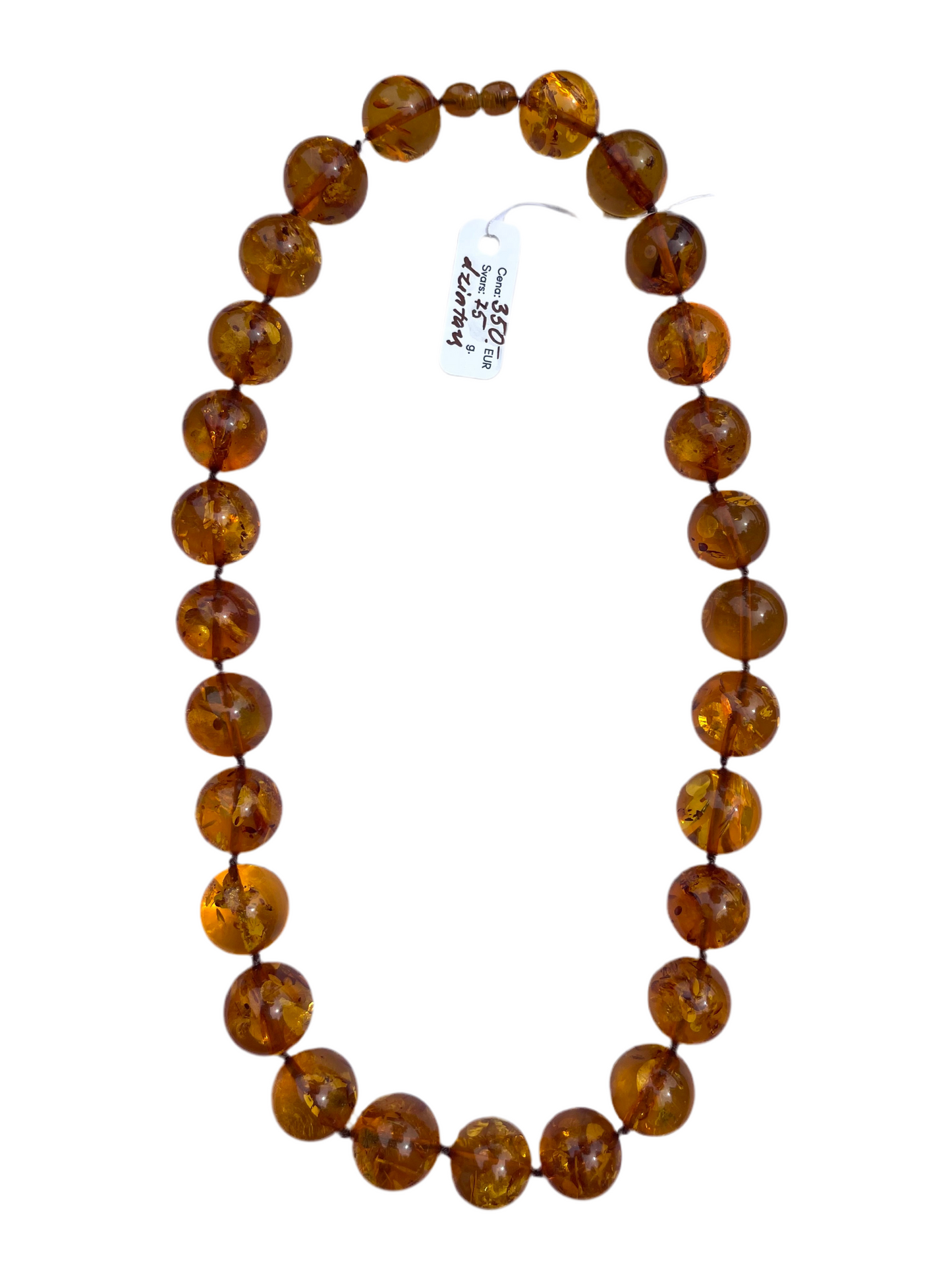 Orange Amber Necklace