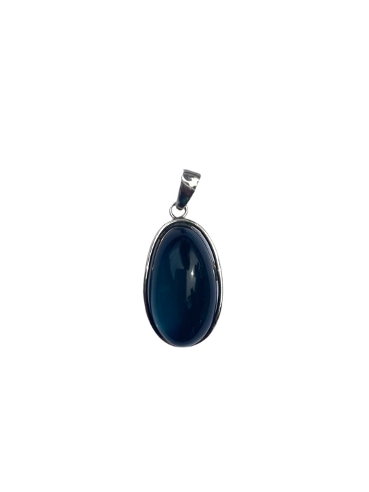 Blue Amber Pendant