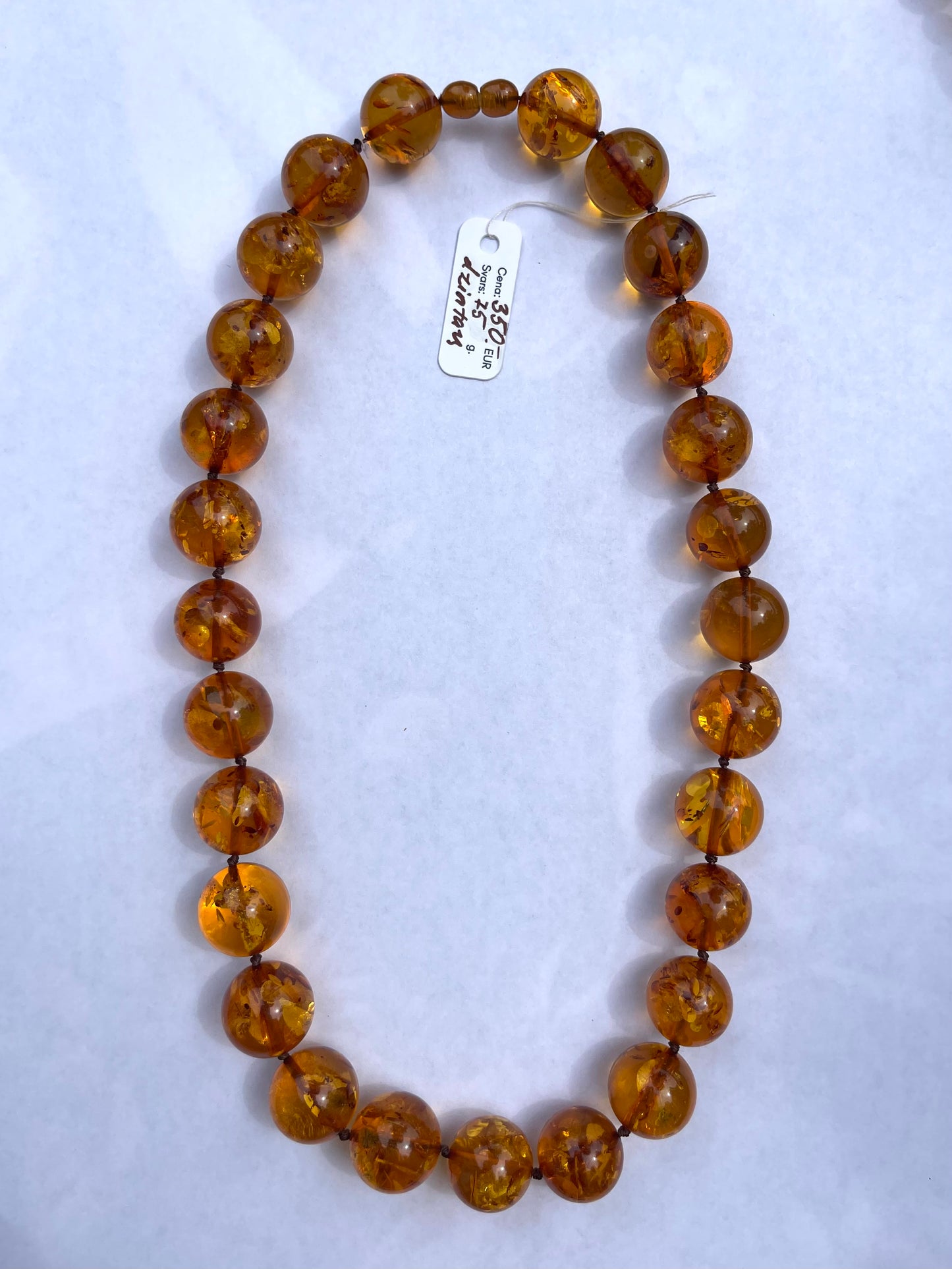 Orange Amber Necklace