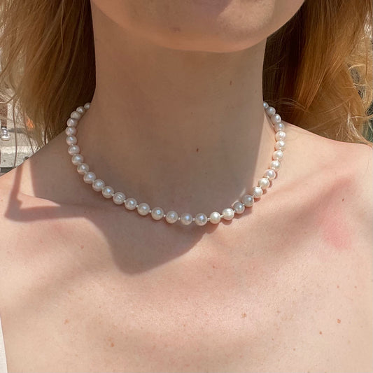 Pearl Necklace with Beads