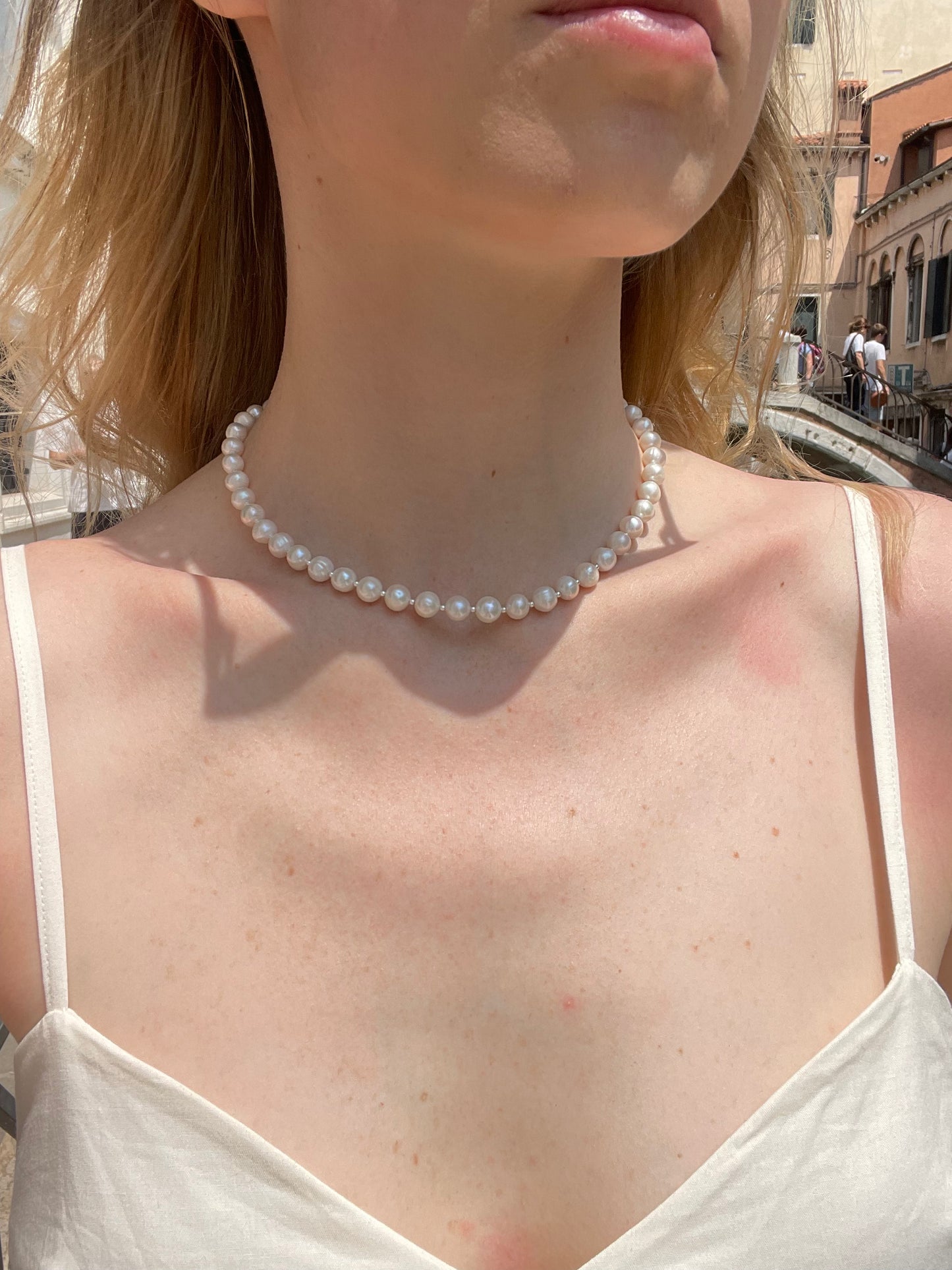 Pearl Necklace with Beads