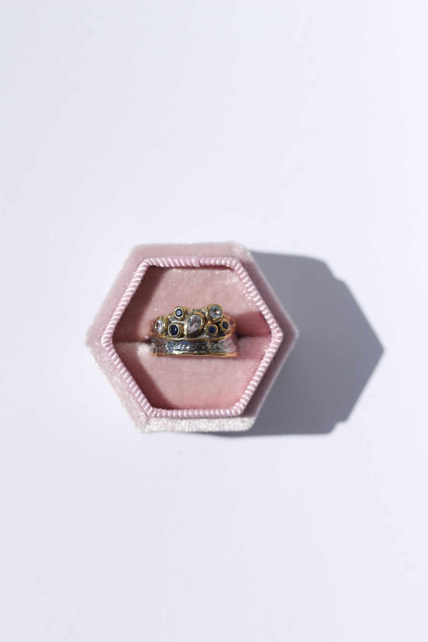 Sapphire and Blue Topaz Ring