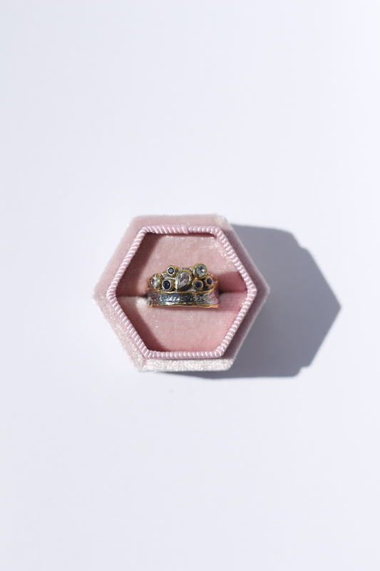 Sapphire and Blue Topaz Ring