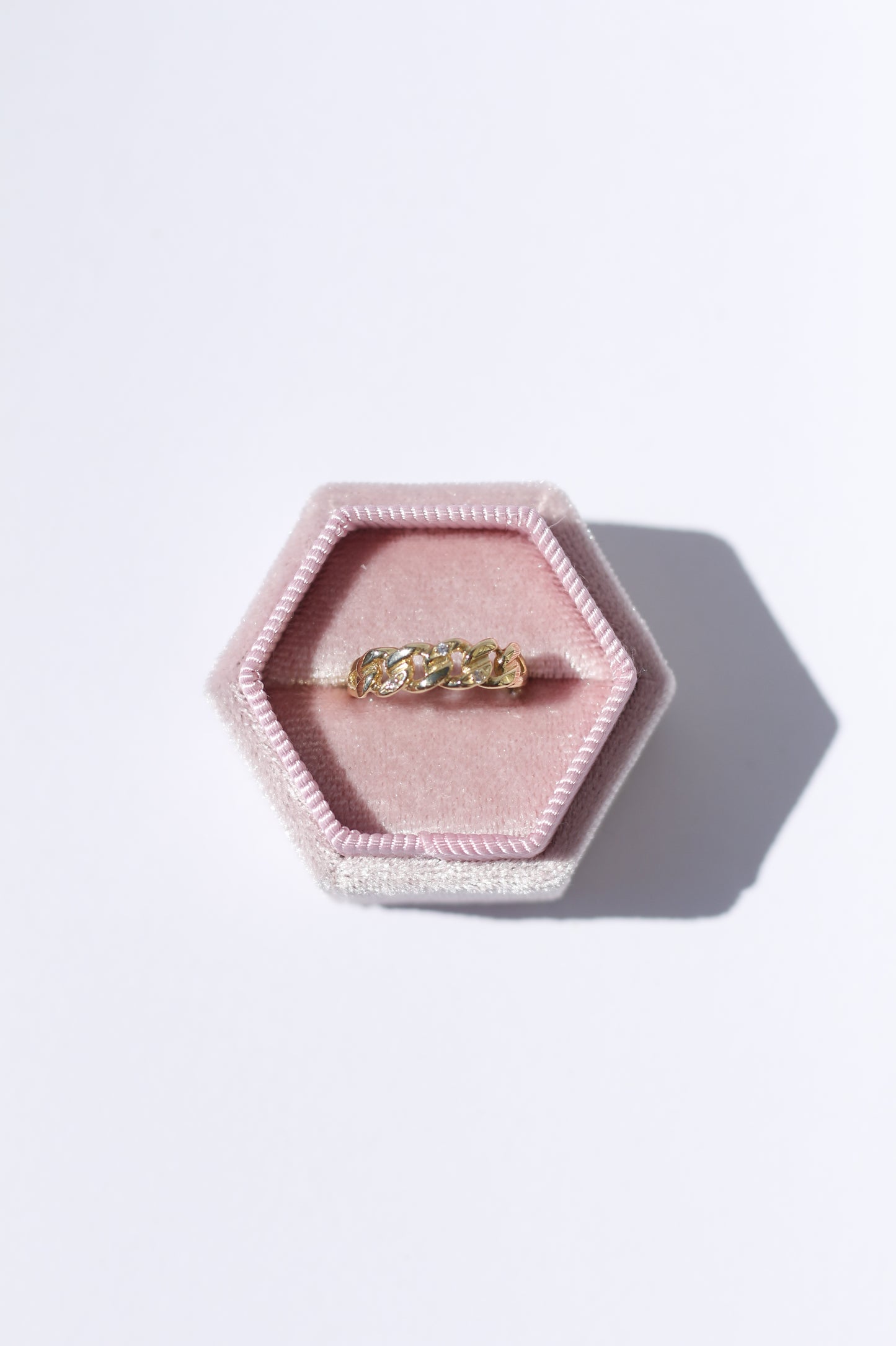 Bold Chain Ring 14K Gold