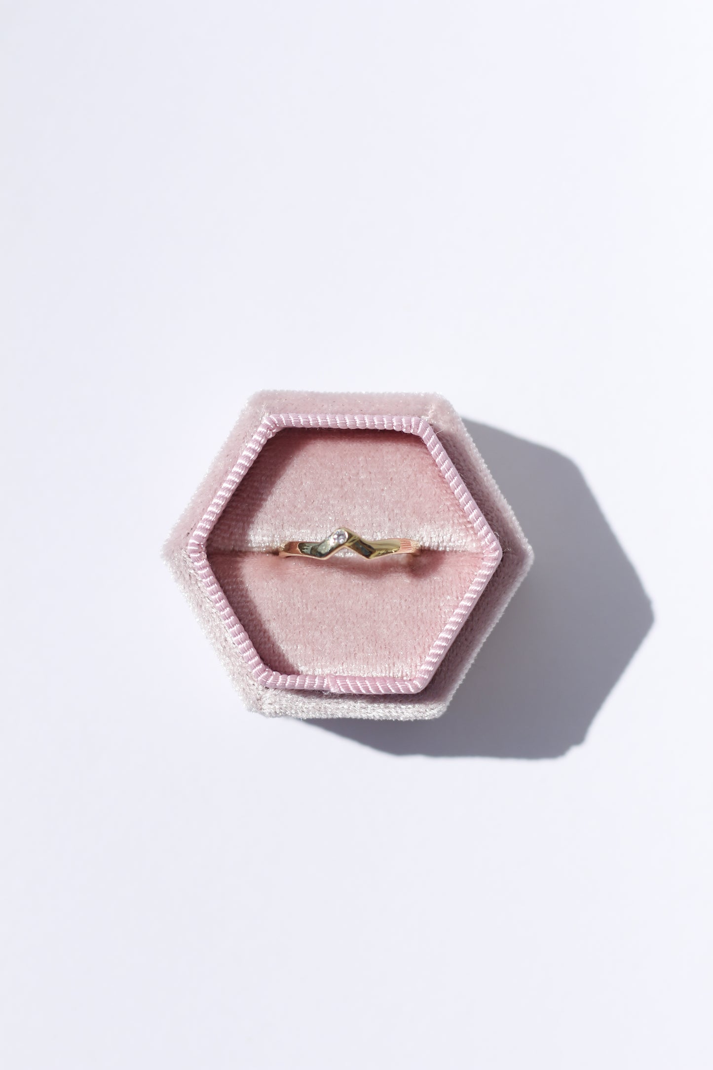 Tiny Wave 14K Gold Ring