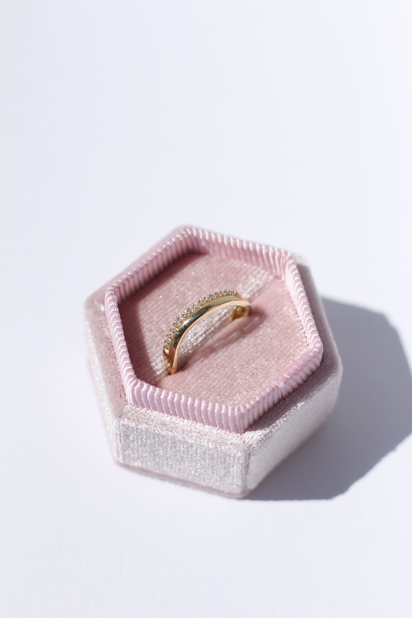 Double Lined 14K Solid Gold Ring