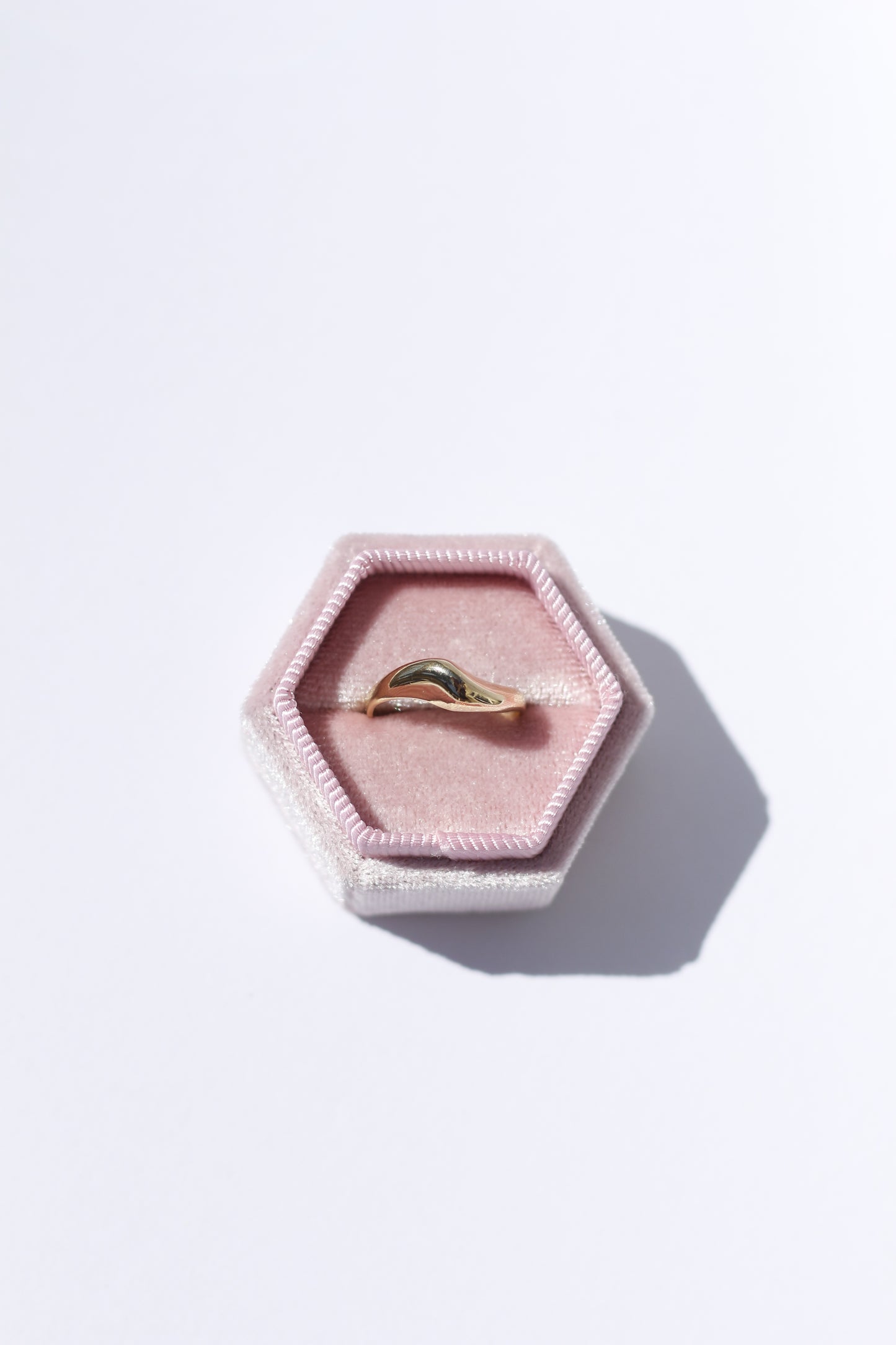 Chunky Wave Ring 14K Solid Gold
