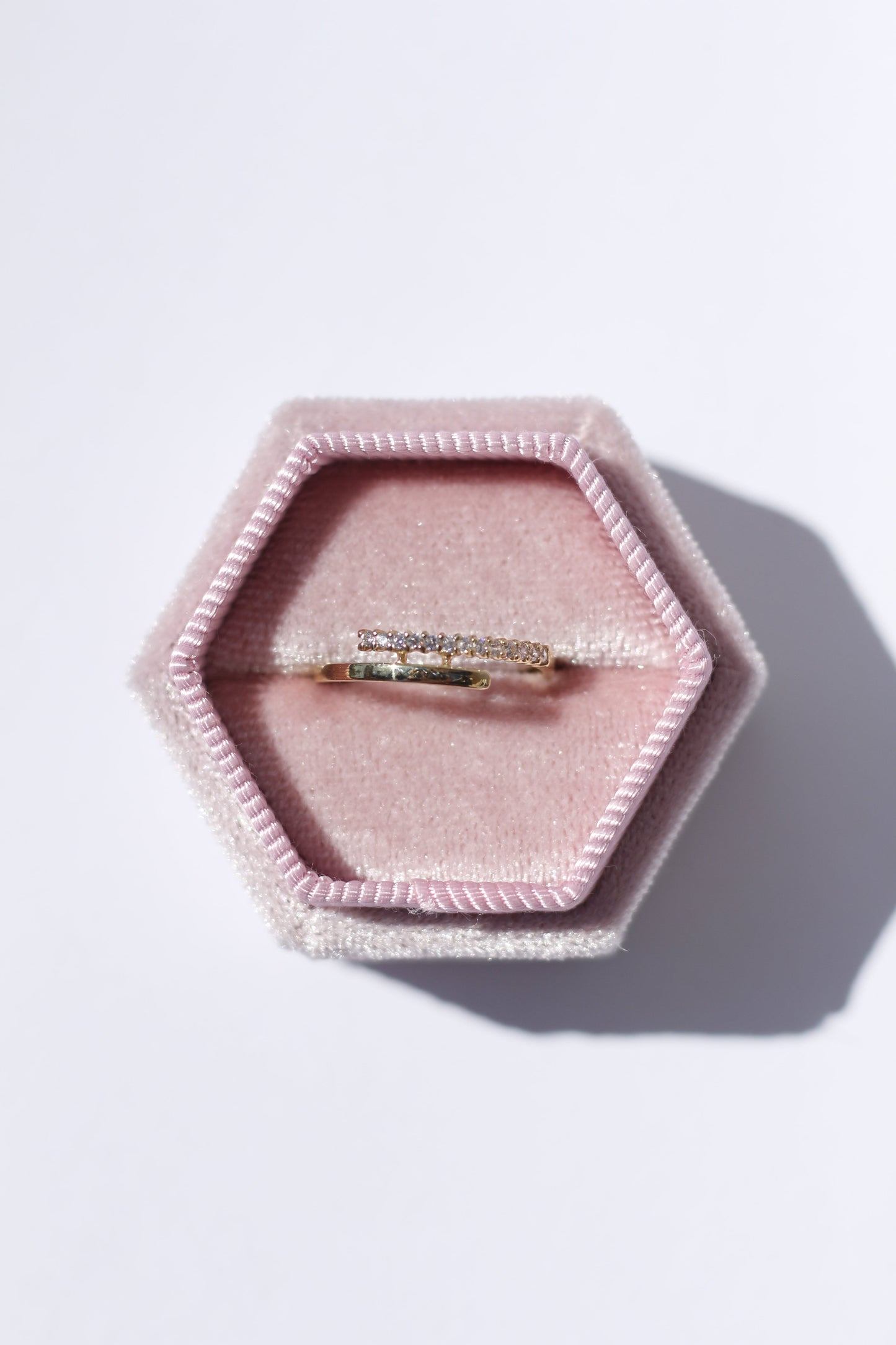 Two Line 14K Gold Ring