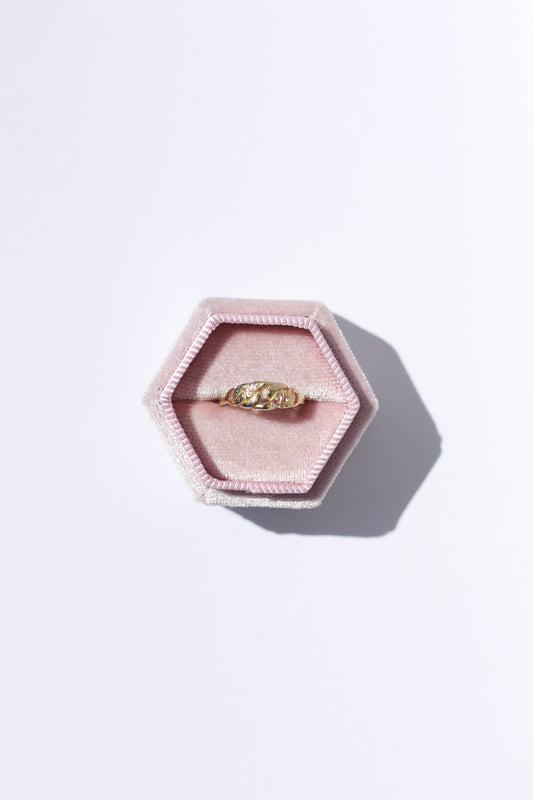 Chain Element 14K Solid Gold Ring