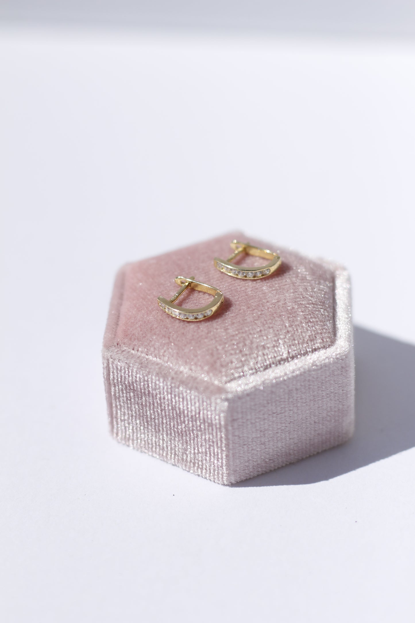 U-Hoops 14K Solid Gold Earrings