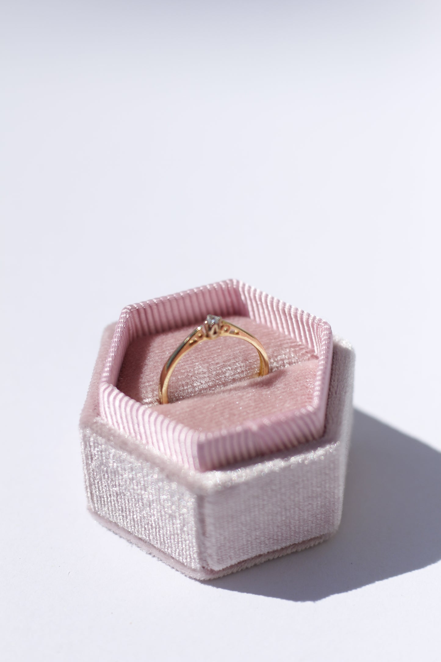 Solid Gold Ring with a Side Detail