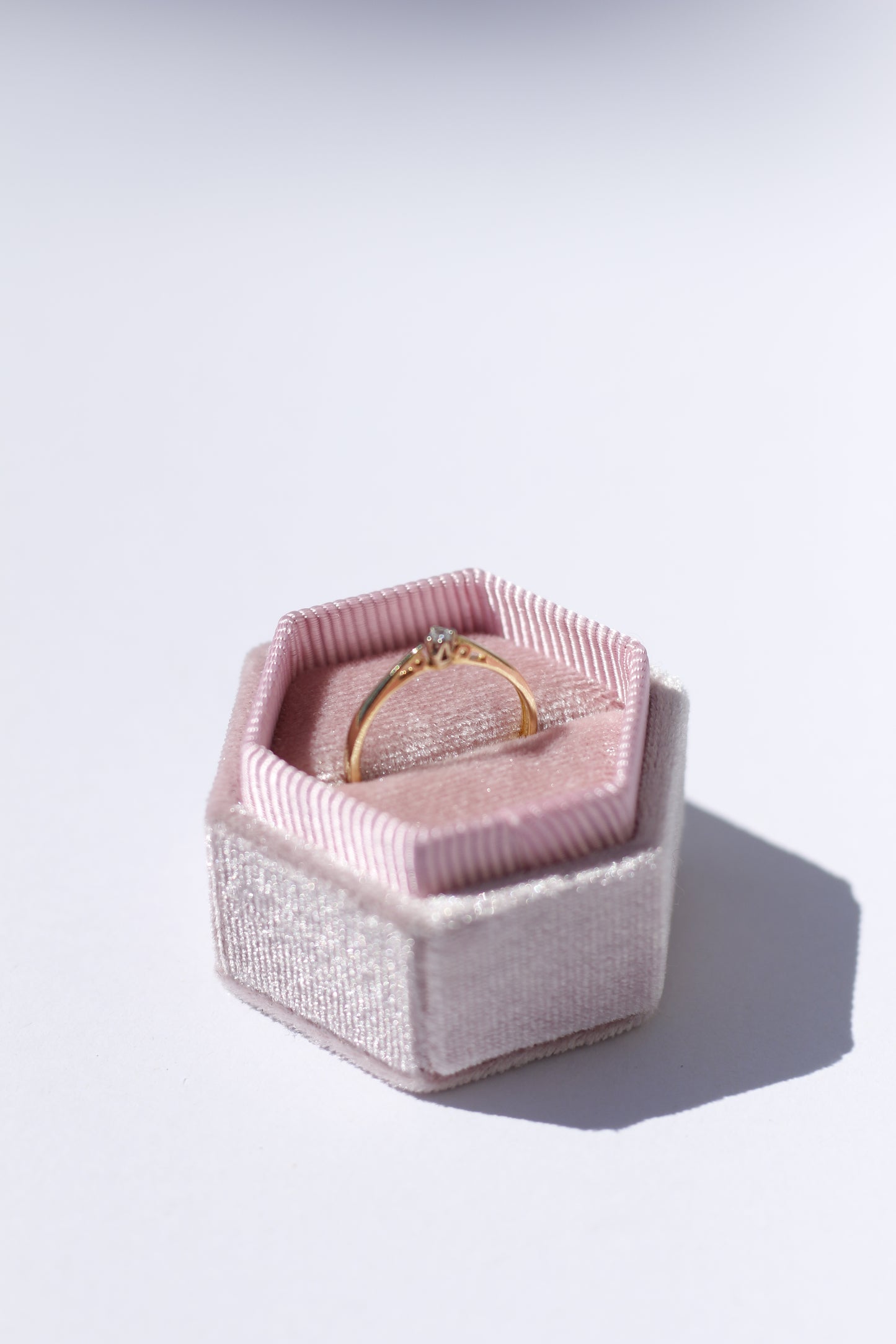 Solid Gold Ring with a Side Detail